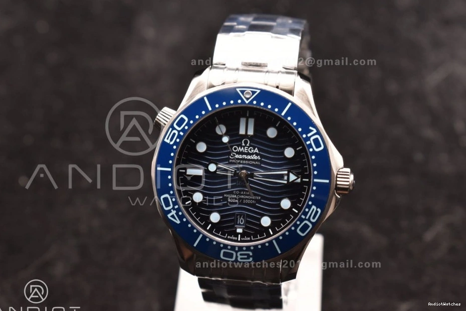 VSF Functional 1068 SS Best 300 Bracelet Dial Blue 1:1 Summer on Edition A Seamaster 0329